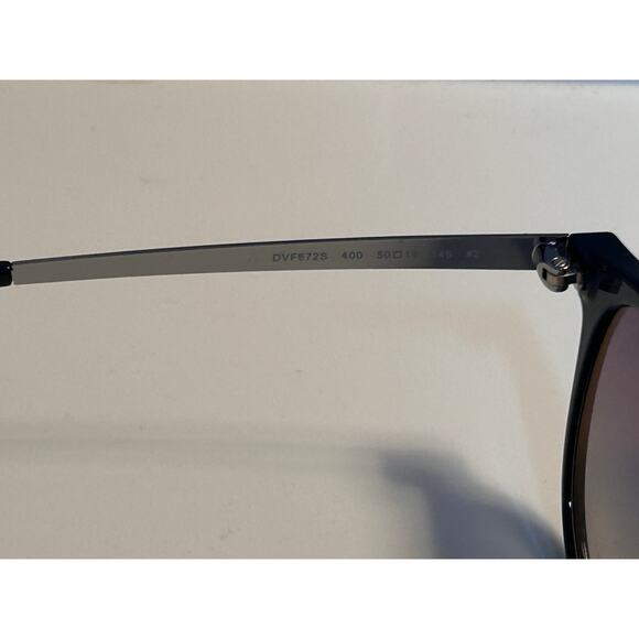 Diane Von Furstenberg Blue/Silver Sunglasses - Picture 6 of 10